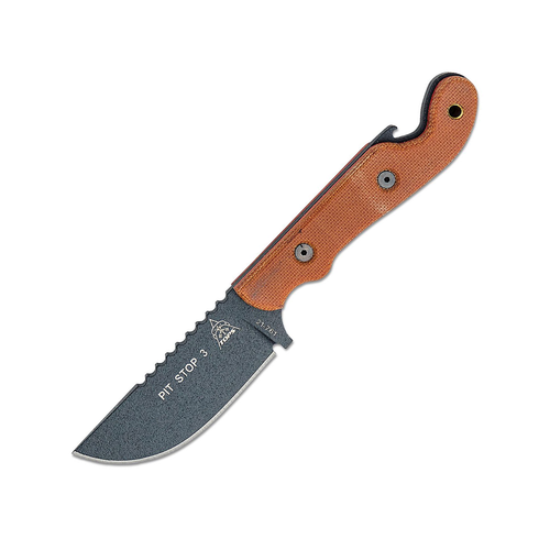 TOPS Pit Stop 3 Fixed Blade Knife PLAIN DROP POINT