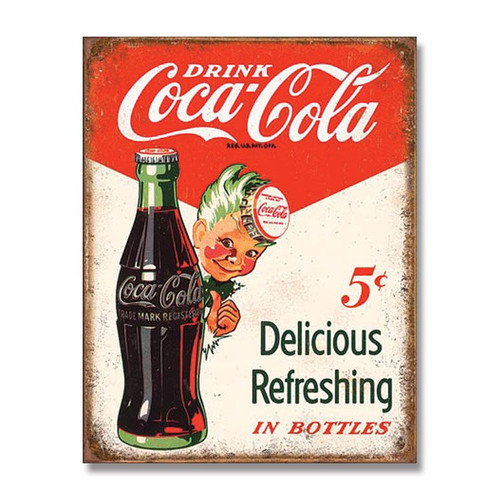 Coca-Cola Vintage Tin Sign