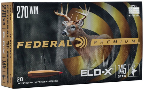 Federal Ammo 270 Win 145GR ELDX 20 Rounds P270ELDX1