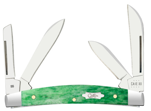 Case XX Emerald Green Smooth Bone Small Congress Folding Knife