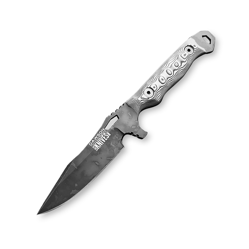 Dawson Knives Smuggler Fixed Blade White 3.75in Apocalypse Drop Point