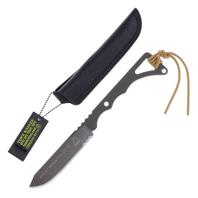 TOPS Rocky Mountain Spike Fixed Blade 3.5in Sandstorm Bronze Clip Point