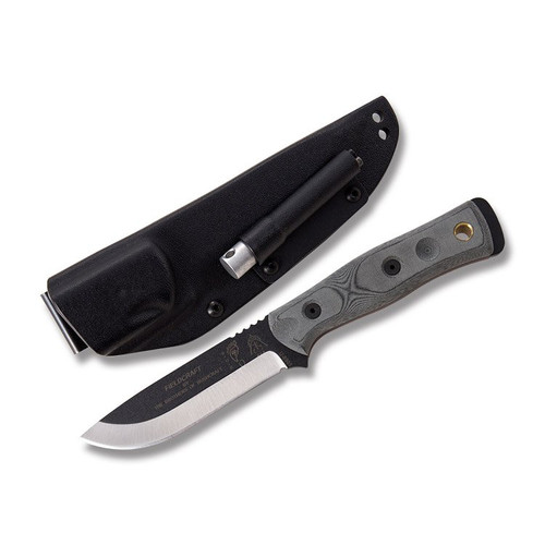 TOPS Fieldcraft By Brothers Of Bushcraft Black Linen Micarta