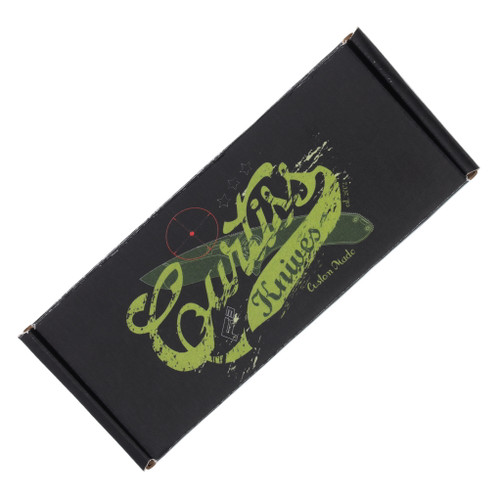 Curtiss Custom Knives F3 Medium Framelock Folding Knife (Magnacut Wharny, Frag-Patterned Bronze) CCKF3MWFBZBLSTBLST