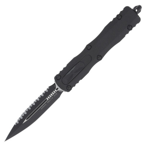 Microtech Dirac Delta Out-the-Front Automatic Knife (D/E Dark Tungsten F/S | Dark Tungsten) AUMT2273CDT