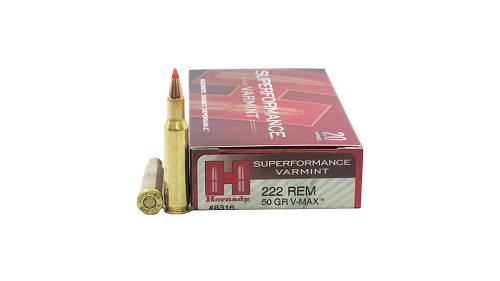 Hornady Superformance 222 Rem 50 Grain Centerfire 20 Rounds Spitzer V-Max