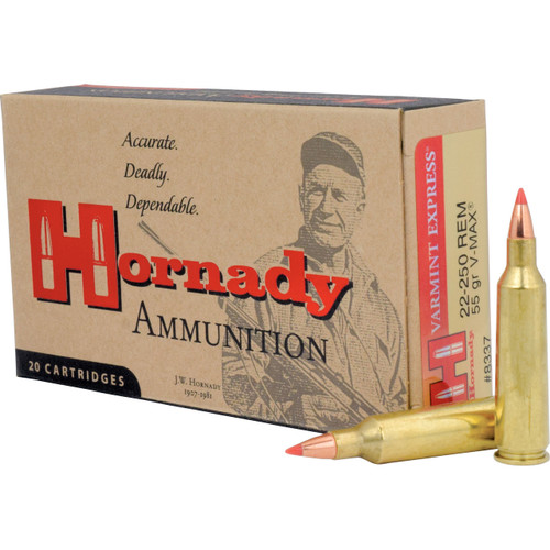 Hornady Varmint Express 22-250 Rem 55 Grain 20 Rounds V-Max