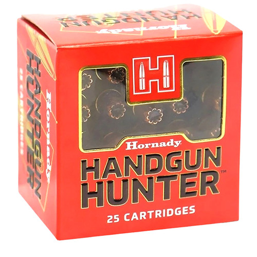 Hornady Handgun Hunter 357 Magnum 25 Rounds Brass Centerfire 130 Grain Hornady MonoFlex