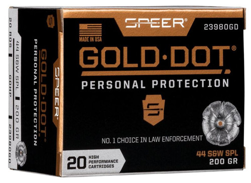 Speer Gold Dot .44 Special 200 Grain JHP Nickel 20 Rounds