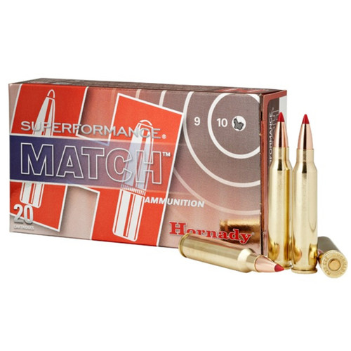 Hornady Superformance Match 223 Remington 73 Grain Brass 20 Rounds
