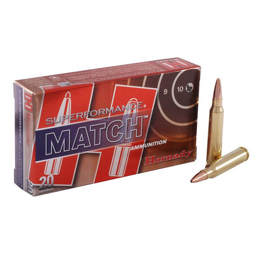 Hornady Superformance 223 Remington Ammo 75 Grain Brass 20 Rounds Match BTHP