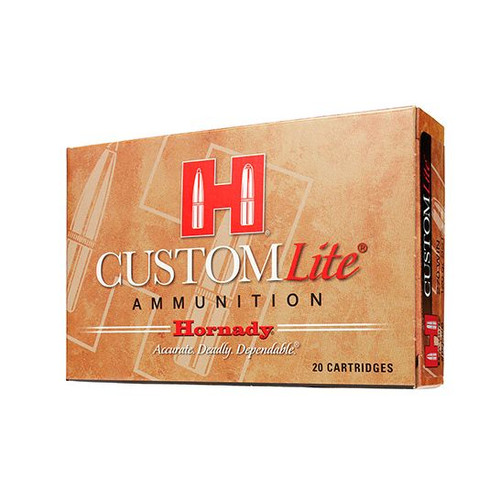 Hornady Custom Lite 300 Winchester Magnum 150 Grain Brass 20 Rounds  SST PTBT