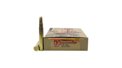 Hornady Dangerous Game Ammo 375 H&H Magnum 300 Grain Brass Centerfire 20 Rounds SP