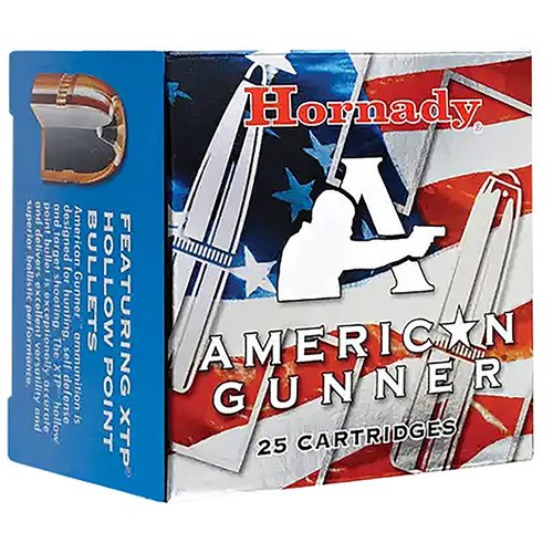 Hornady American Gunner 357 Magnum 25 Rounds Brass Centerfire 125 Grain Brass Hornady XTP Hollow Point 