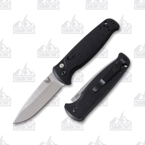 Benchmade 4300 CLA Black OTS Automatic Knife 3.4in Satin Plain Blade