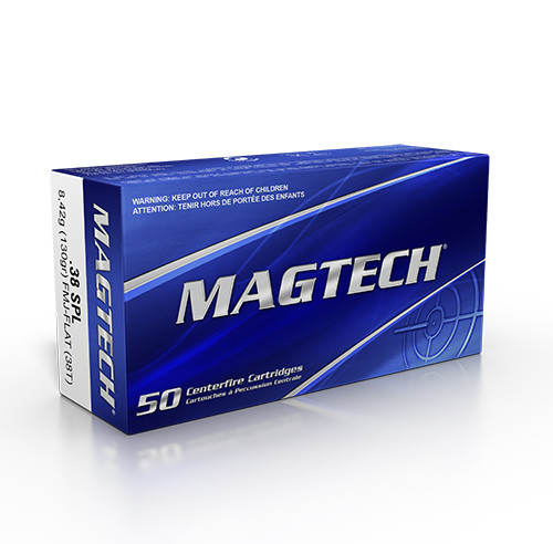 Magtech Sport .38 Special 130gr FMJ Brass Ammo 50Rd