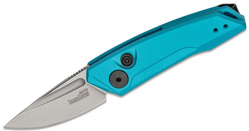 Kershaw Launch 9 OTS Automatic Teal 1.80in Plain Stonewash