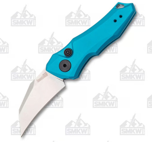 Kershaw Launch 10 Auto OTS Single Edge CPM-154 Hawkbill Anodized Aluminum Teal