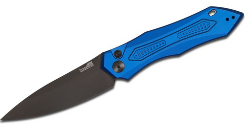 Kershaw Launch 6 OTS Automatic Blue 3.75in Plain Black DLC