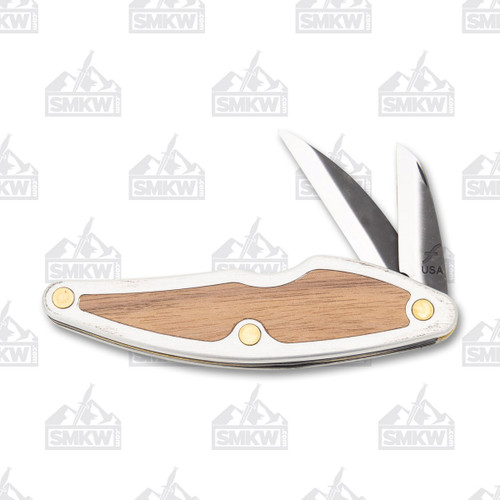 Flexcut Whittlin inch Jack 2 Blade Folding Knife (Walnut, Aluminum)