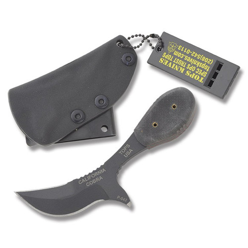 TOPS Knives California Cobra Fixed Blade Knife