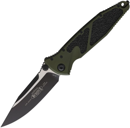 Microtech Socom Elite Manual Folder S/E Black Standard OD Green MT1601OD