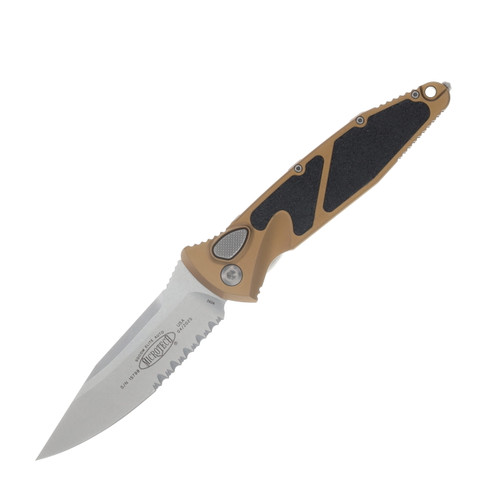 Microtech SOCOM Elite Automatic Knife Stonewash Partially Serrated Standard/Tan AUMT160A11TA