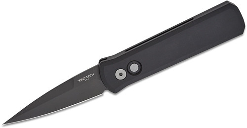 Pro-Tech 721 Godson AUTO Folding Knife 3.15in Black DLC Spear Point