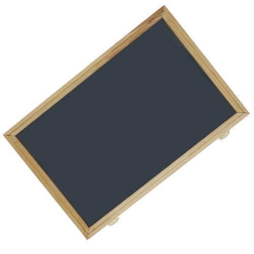 Solid Oak Display Case with Forest Green Velvet Inserts (18" x 12" x 2") DS1218FG