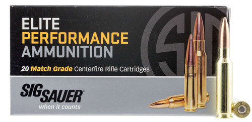 SIG Sauer Elite Performance 6.5 Creedmoor 140 Grain Brass 20 Rounds Open Tip Match