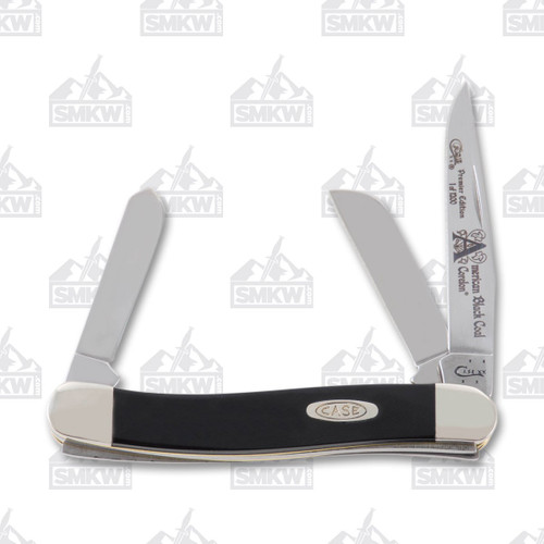 Case American Black Coal Corelon Medium Stockman Folding Knife CA9318ABC