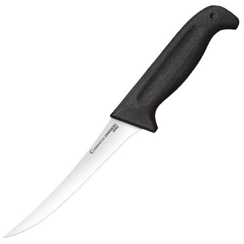 Cold Steel Commercial Stiff Curved 6in Satin Boning Fixed Blade Knife