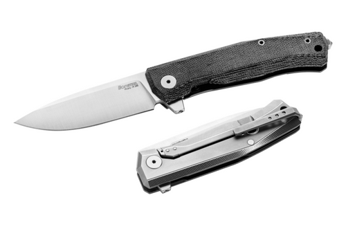 LionSteel Myto Folding Knife 3.27 Inch Plain Satin Drop Point