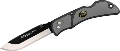 Outdoor Edge Razor-Lite EDC Knife with Gray Grivory Handle and Satin Finish