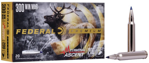 Federal Terminal Ascent 300 Winchester Magnum 200 Grain 20 Rounds