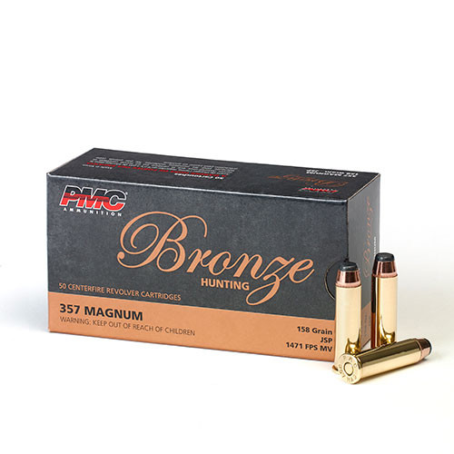 PMC Bronze .357 Magnum 158 Grain Jacketed Soft Point Brass 50 Rds