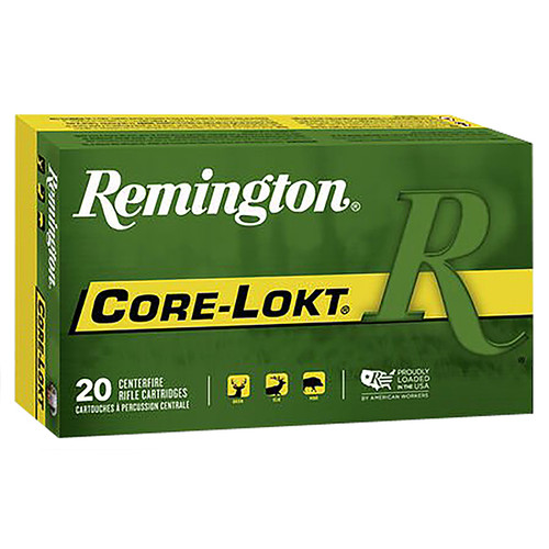 Remington Core-Lokt 300 Winchester Magnum Rifle Ammunition 20 Rounds Brass Centerfire 150 Grain Core-Lokt PSP