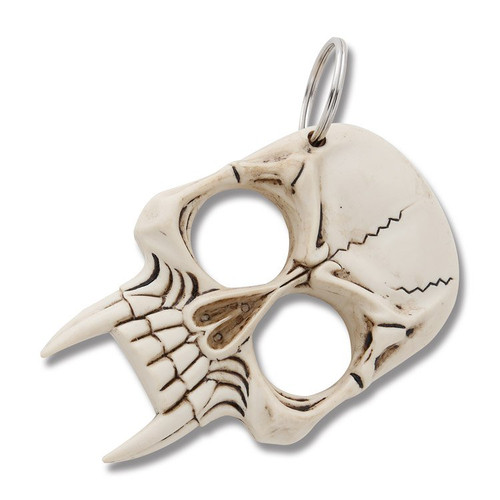 White Skull Self Defense Tool with Keyring