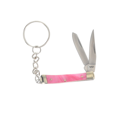 Rough Ryder RoughJacks Mini Keychain Trapper Pink Swirl RR1552