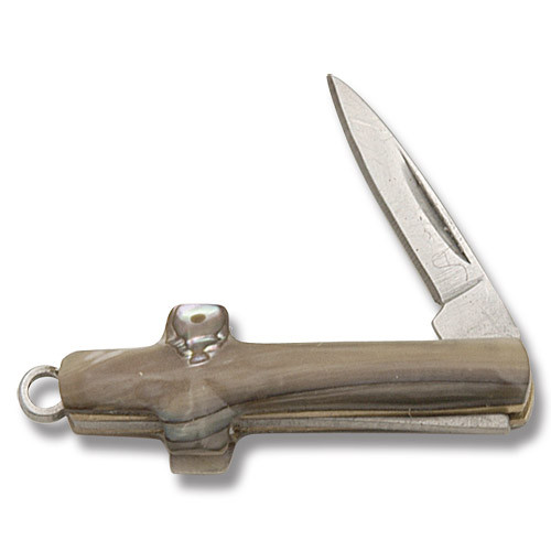 Rough Ryder Abalone Cross Knife RR217