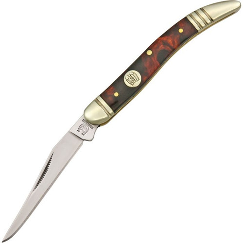 Rough Ryder Synthetic Tortoise Shell Baby Toothpick Folding Knife RR505