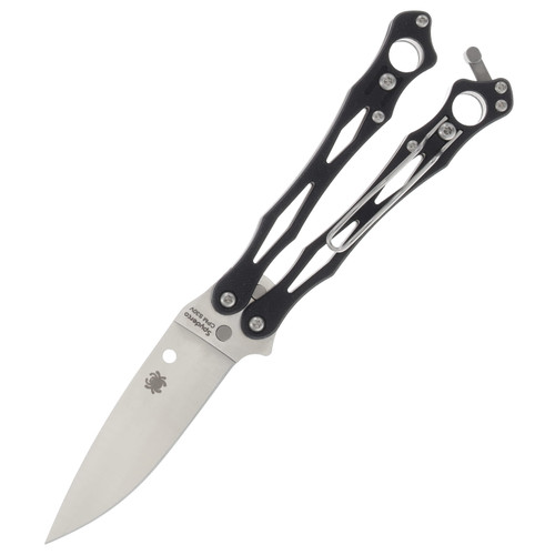 Spyderco Smallfly 2 Balisong Butterfly Knife Black G-10 SPB02GP2