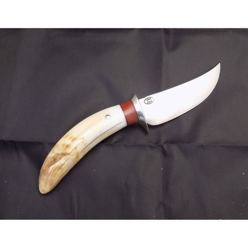 Behring hand Made Knives heavy caper model with 3.75 inch high carbon steel blade single hilt guard with hippo tooth ivory handle