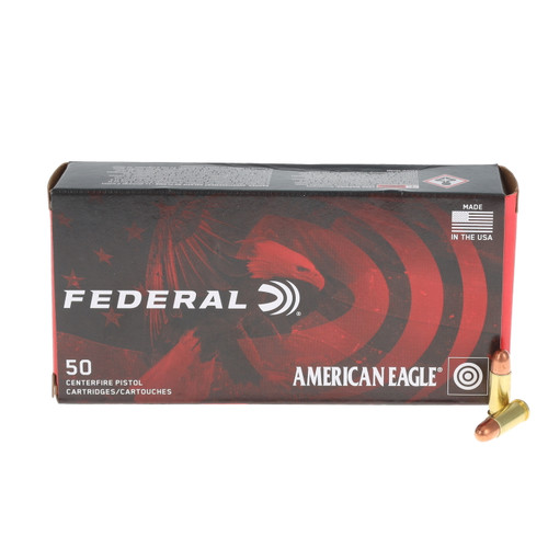 Federal Premium American Eagle Handgun Ammunition 25 Auto 50 Grain Brass Centerfire 50 Rounds FMJ