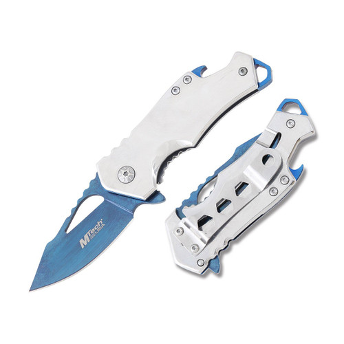 MTech Mini Cap Lifter Folding Knife Blue