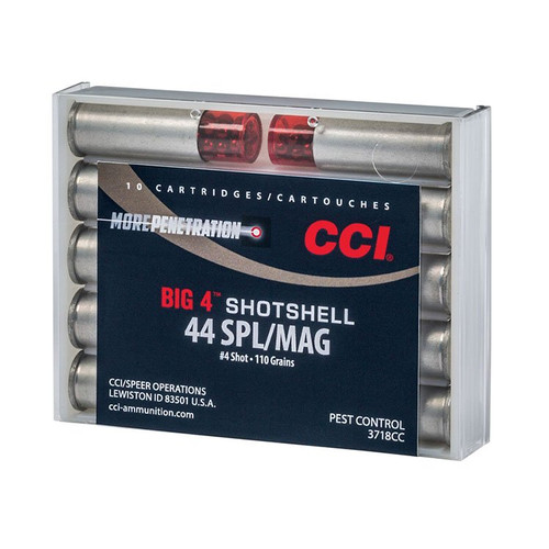 CCI Big 4 .44 Special/.44 Mag #4 Lead Shot Pest Ammo 10Rd