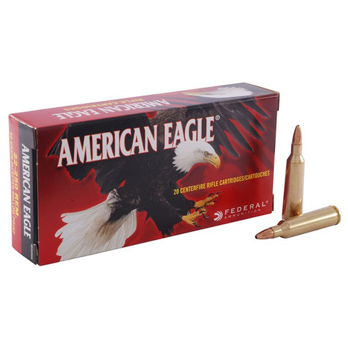 Federal American Eagle Varmint & Predator Federal American Eagle Varmint & Predator Ammunition 22-250 Remington 50 Grain Brass Centerfire 20 Rounds JHP