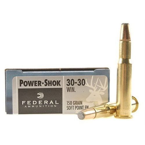 Federal Power-Shok 30-30 Winchester Ammunition 150 Grain Soft Point 20 Rounds