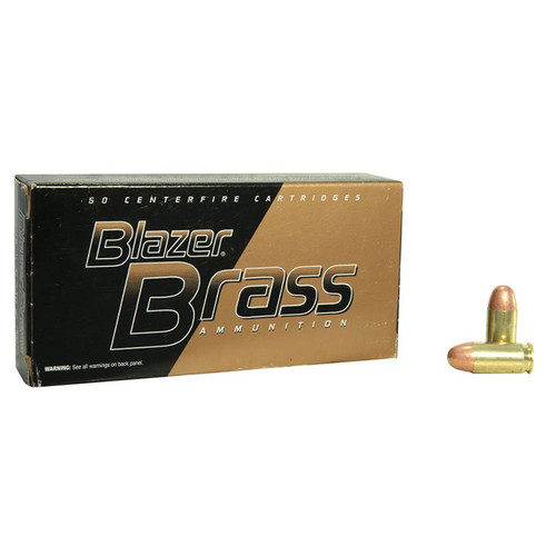 CCI Blazer Brass 380 ACP Ammunition 95 Grain Brass Centerfire 50 Rounds FMJ