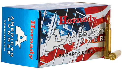 Hornady American Gunner 223 Remington 50 Rounds Brass Centerfire 55 Grain Hollow Point